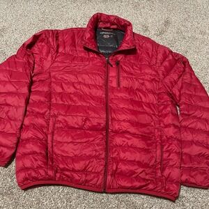 Hawke & Co. Sport Performance Puffer Jacket Mens XL Red Lightweight